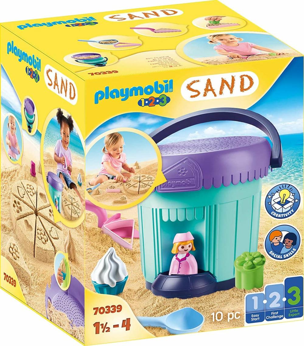 1.2.3 Sand 70339 Bakery Sand Bucket, For Children Ages 3+  |  Playsets & Building Playsets & Building Playsets & Building