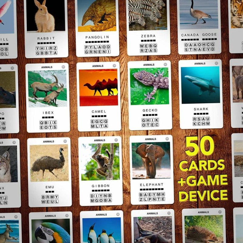 100 Pics Animals Travel Game – Family Flash Cards, Pocket Puzzles For Kids And Adults  |  Puzzles Puzzles Puzzles