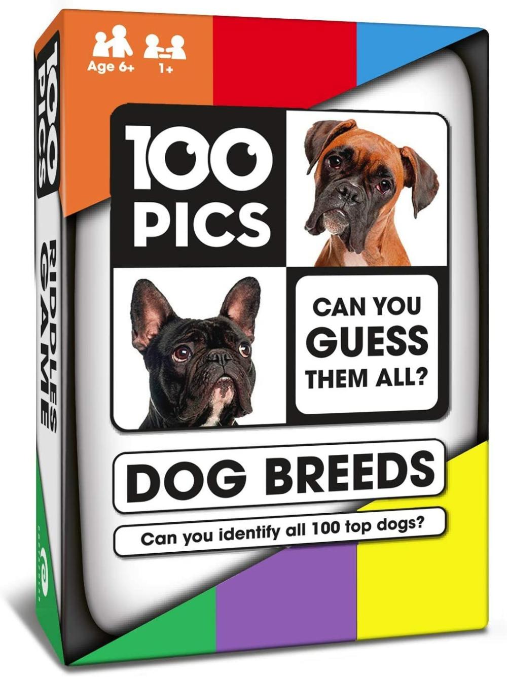 100 Pics Dog Breeds Travel Game – Family Flash Cards, Pocket Puzzles For Kids Annd Adults  |  Puzzles Puzzles Puzzles