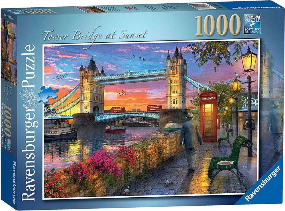 15033 Tower Bridge At Sunset 1000Pc  |  Puzzles Puzzles Puzzles