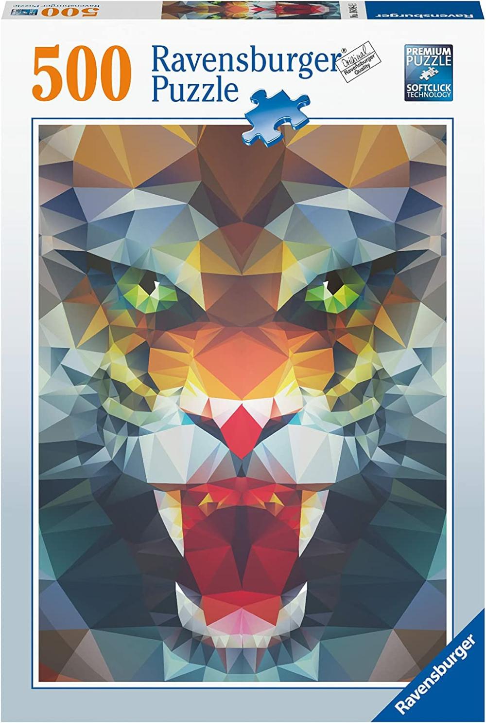 16984 Polygon Lion 500 Piece  |  Puzzles Puzzles Puzzles