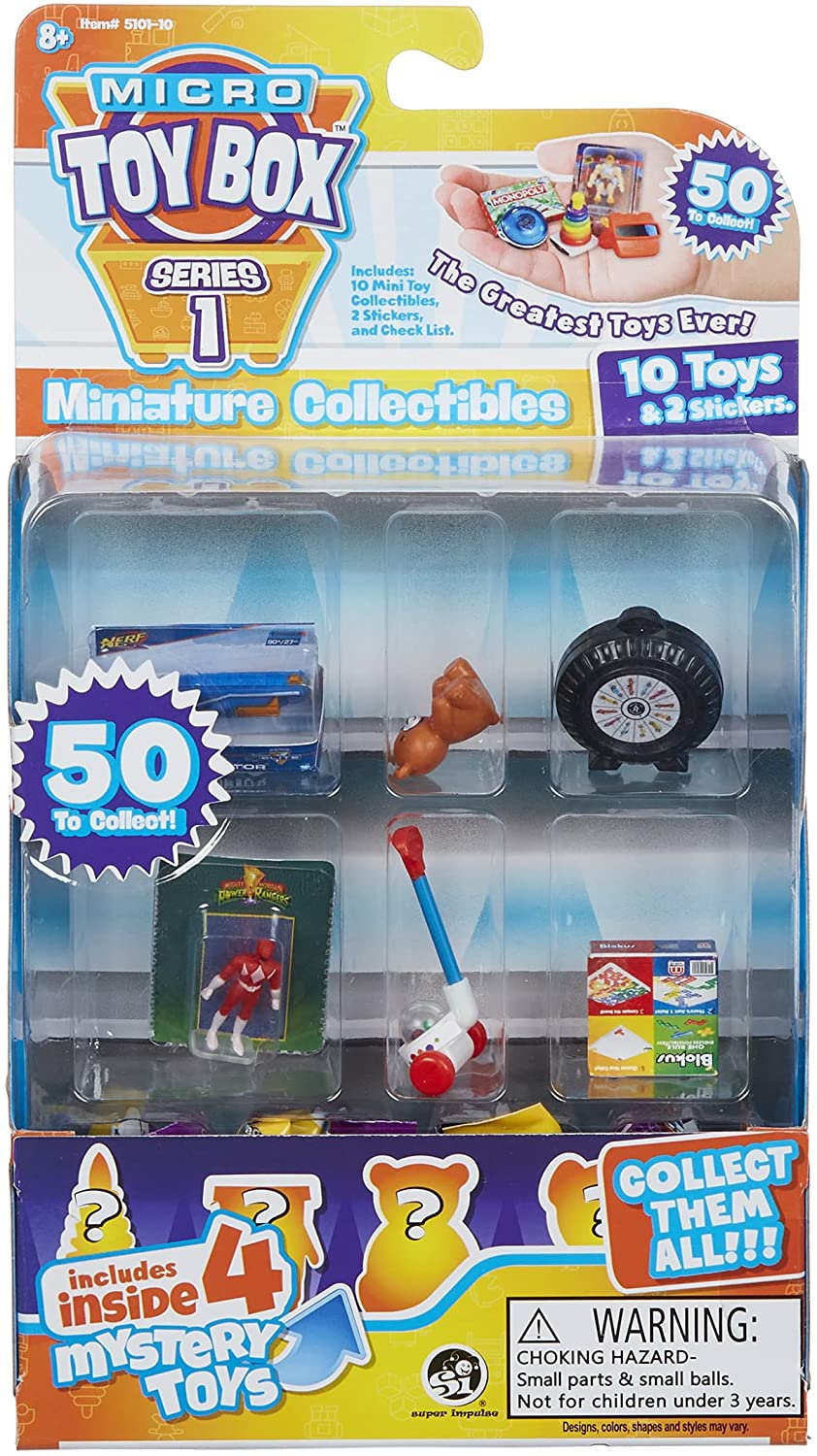 5101-10 Micro Toy Box 10 Pack -Style Vary Mini Toys And Games To Collect  |  Play Figures & Vehicles Play Figures & Vehicles Play Figures & Vehicles