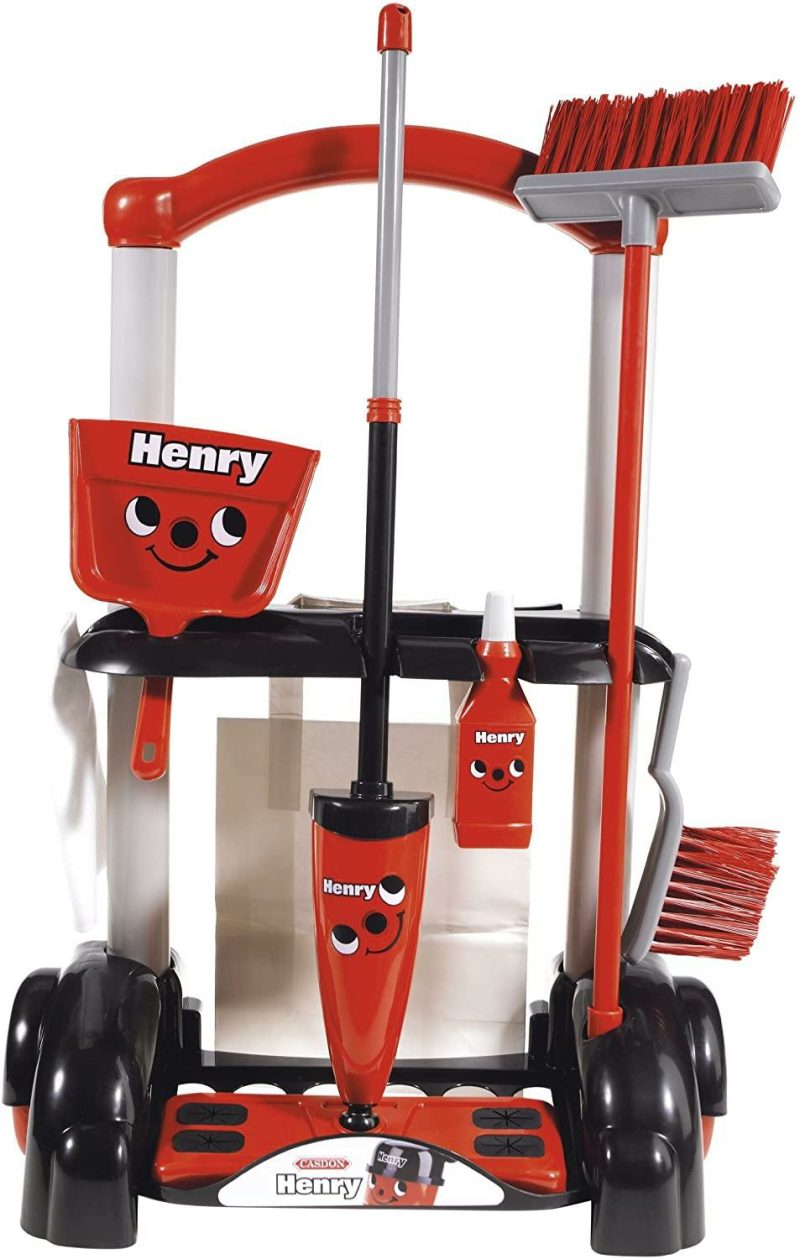 630 Henry Cleaning Trolley Red  |  Pretend Play Pretend Play Pretend Play