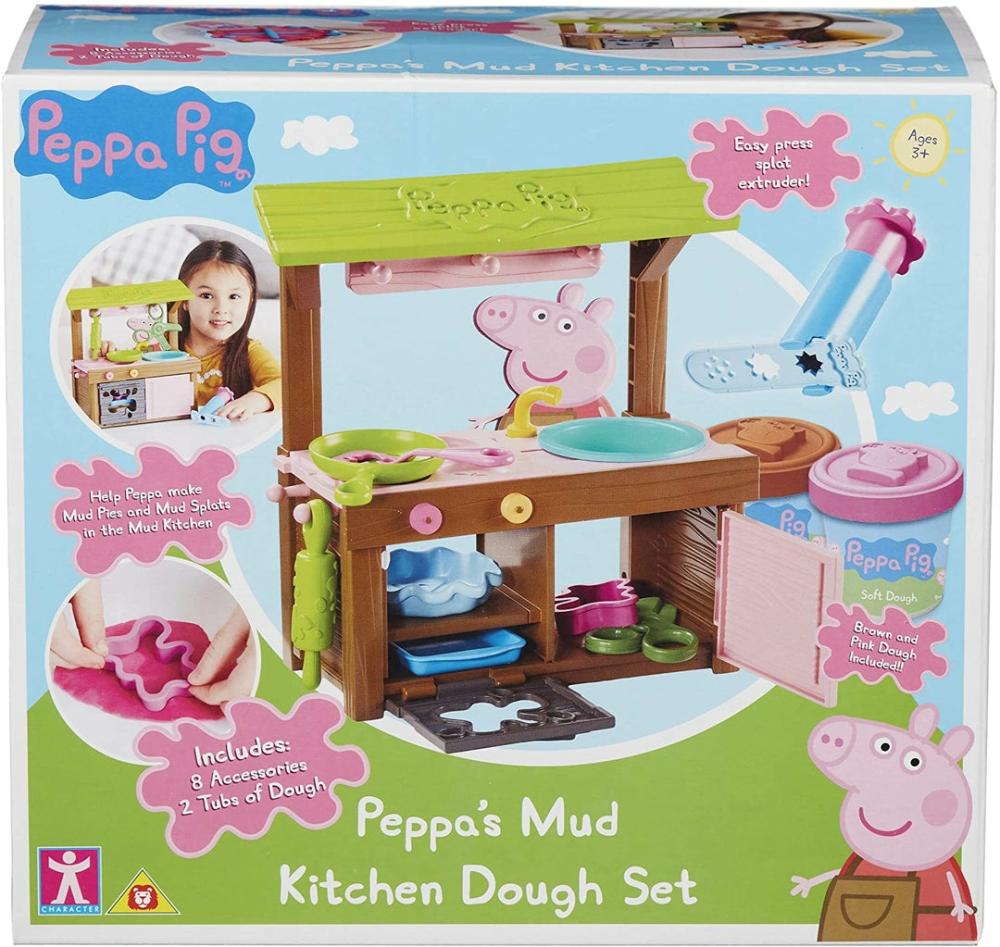 7038 Peppa’s Mud Kitchen Dough Set, Multi-Colour  |  Playsets & Building Playsets & Building Playsets & Building