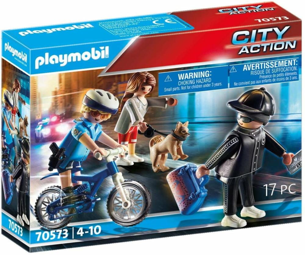 70573 City Action Police Bicycle With Thief For Children Ages 4 – 10  |  Pretend Play Pretend Play Pretend Play