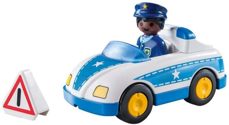 9384 1 2 3 Police Car With Trailer Hitch  |  Play Figures & Vehicles Play Figures & Vehicles Play Figures & Vehicles