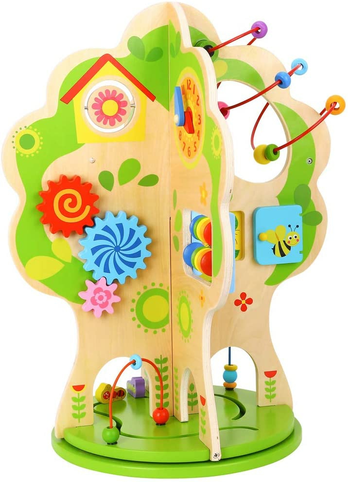 Ab Gee Abgee 921 Tkc561A Ea Wooden Activity Tree, Multi-Colord  |  Playsets & Building Playsets & Building Playsets & Building