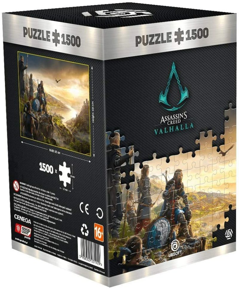 Assassin’s Creed Valhalla Vista Of England – 1500 Pieces Jigsaw Puzzle 85Cm X 58Cm | Includes Poster And Bag | Game Artwork For Adults And Teenagers  |  Puzzles Puzzles Puzzles