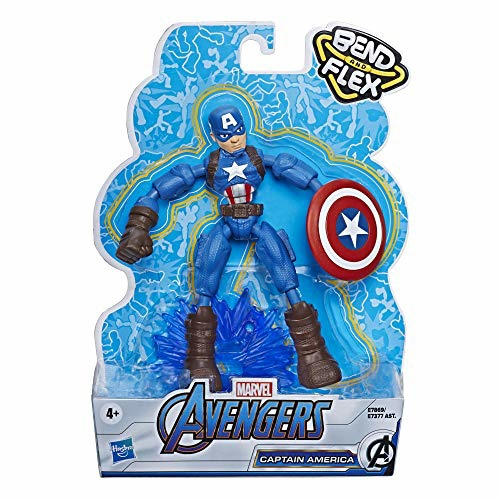 Bend And Flex Action Figure Toy, 15-Cm Flexible Captain America Figure  |  Play Figures & Vehicles Play Figures & Vehicles Play Figures & Vehicles