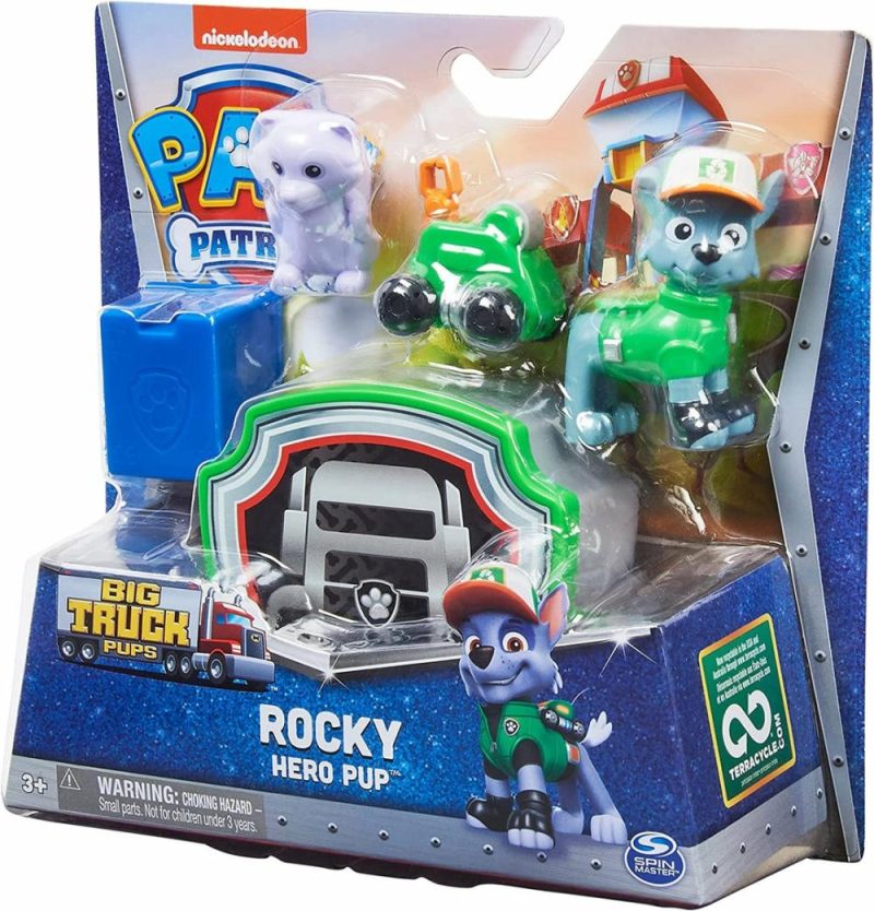 Big Truck Pups Rocky Action Figure With Clip-On Rescue Drone  |  Playsets & Building Playsets & Building Playsets & Building