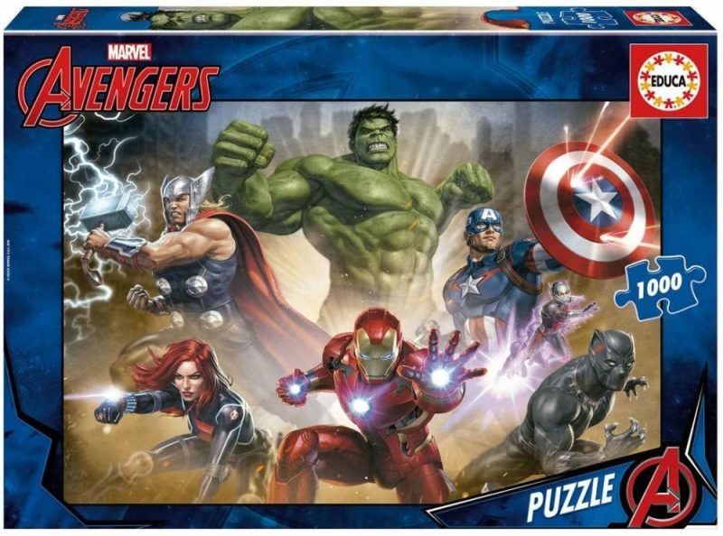 Borrás 17694 The Avengers 1,000 Piece Puzzle Marvel 1000  |  Puzzles Puzzles Puzzles