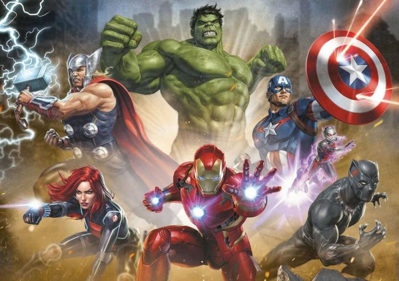 Borrás 17694 The Avengers 1,000 Piece Puzzle Marvel 1000  |  Puzzles Puzzles Puzzles