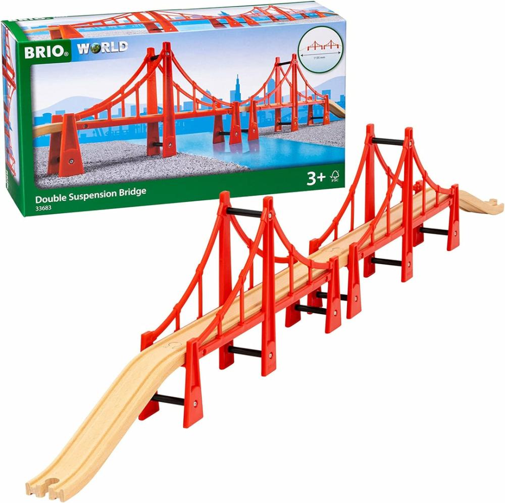 Brio World Double Suspension Train Bridge For Kids Age 3 Years Up – Compatible With All Brio Railway Sets & Accessories  |  Play Figures & Vehicles Play Figures & Vehicles Play Figures & Vehicles