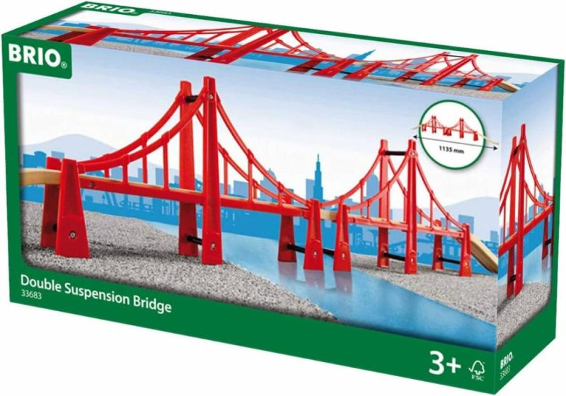 Brio World Double Suspension Train Bridge For Kids Age 3 Years Up – Compatible With All Brio Railway Sets & Accessories  |  Play Figures & Vehicles Play Figures & Vehicles Play Figures & Vehicles