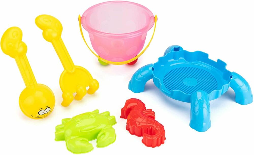 Bu1304 6Pc Beach Set, Turtle Bucket With Accessories  |  Playsets & Building Playsets & Building Playsets & Building