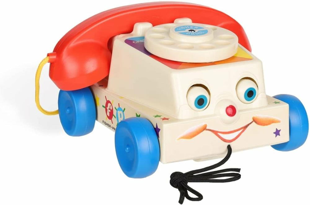 Classics 1694 Chatter Telephone, Retro Baby Push Along Toy, Role Play For Kids, Toddler Phone, Classic Toy With Retro Style Packaging, Pretend Play Toys For Boys And Girls Aged 12 Months  |  Pretend Play Pretend Play Pretend Play