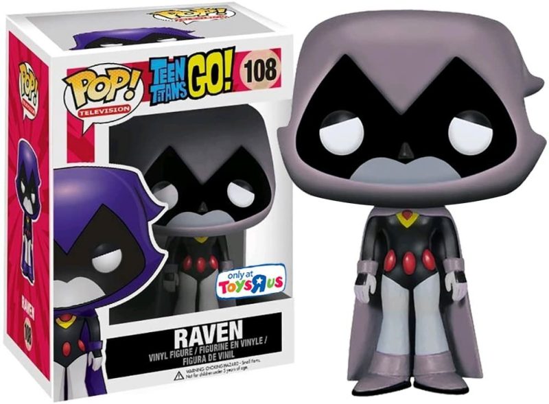 Dc Comics Teen Titans Go! Raven (Grey) Exclusive  Vinyl #108  |  Play Figures & Vehicles Play Figures & Vehicles Play Figures & Vehicles