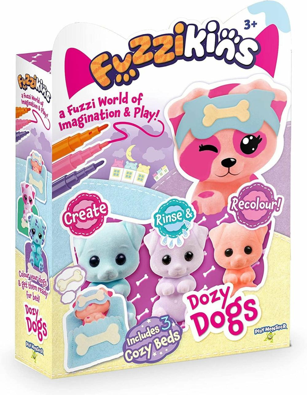 Dozy Dogs Playset Creative Colouring Craft Set With Cute Dog Family  |  Playsets & Building Playsets & Building Playsets & Building