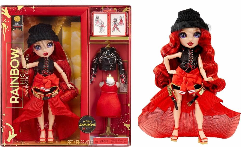 Fantastic Ruby Anderson Red Doll Fashion Playset  |  Dolls & Accessories Dolls & Accessories Dolls & Accessories