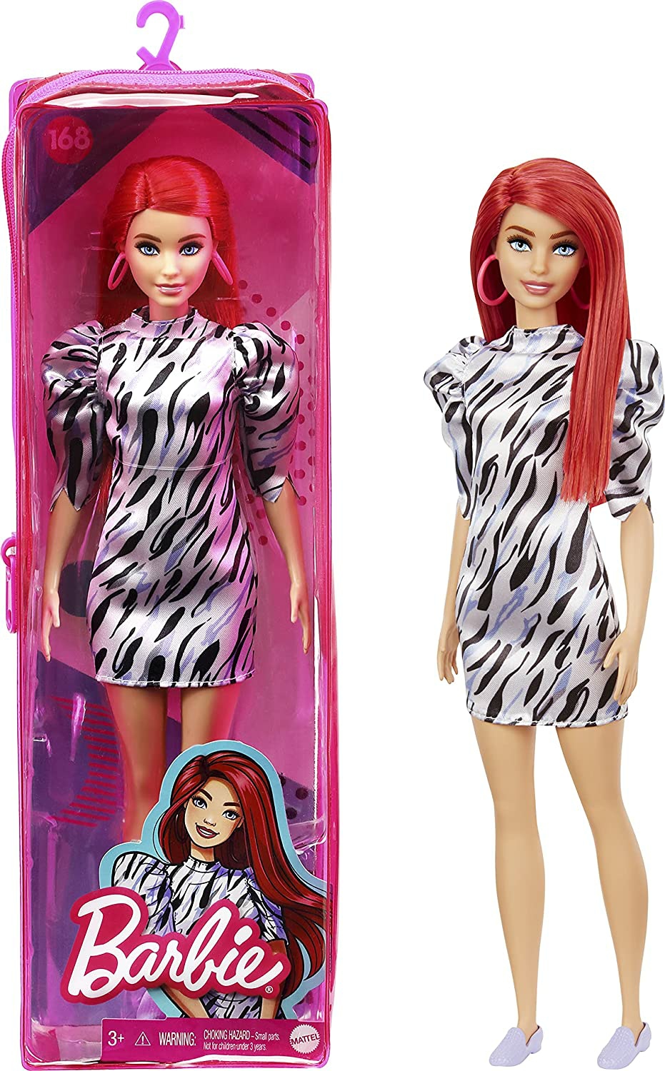 Fashionistas Doll #168 With Short Red Hair, Toy For Kids 3 To 8 Years Old  |  Dolls & Accessories Dolls & Accessories Dolls & Accessories