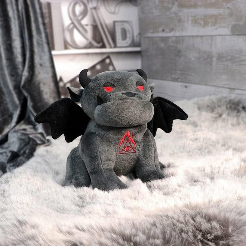 Fluffy Fiends Gargoyle Cuddly Plush Toy 20Cm, Black  |  Plushes And Soft Toys Plushes And Soft Toys Plushes And Soft Toys