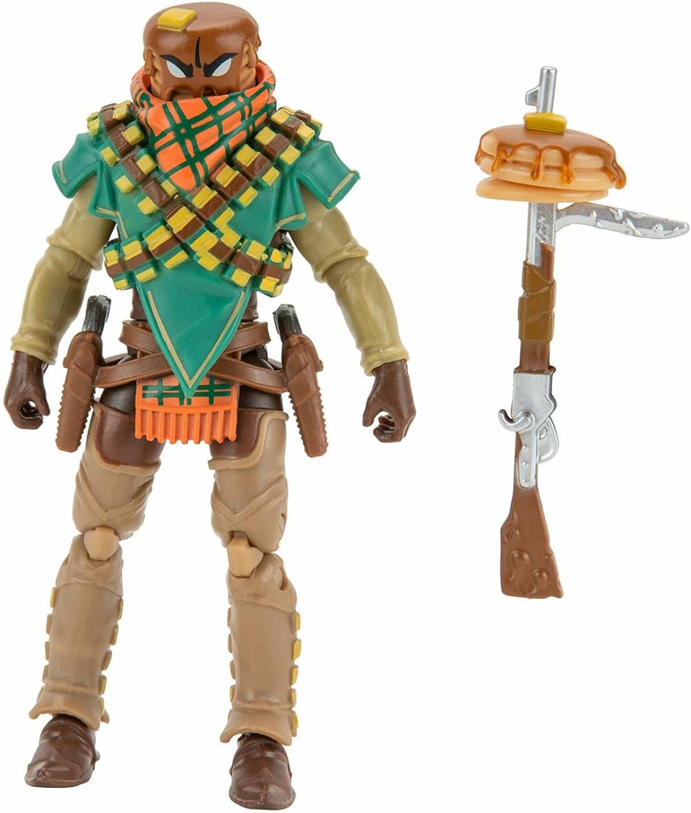 Fortnite Solo Mode Core Mancake, 4-Inch Highly Detailed Figure With Harvesting T  |  Action Figures Action Figures Action Figures