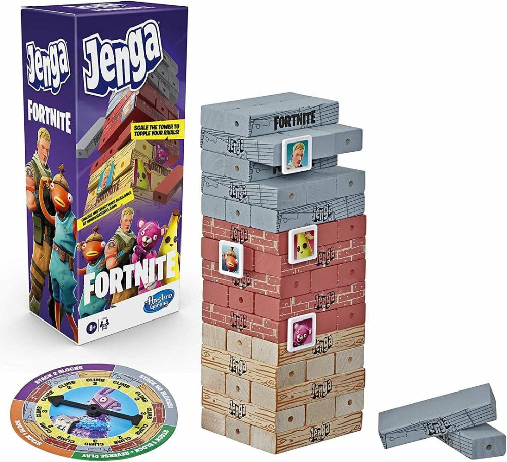 Gaming Jenga  Fortnite Edition Game, Wooden Block Stacking Tower Game  |  Playsets & Building Playsets & Building Playsets & Building