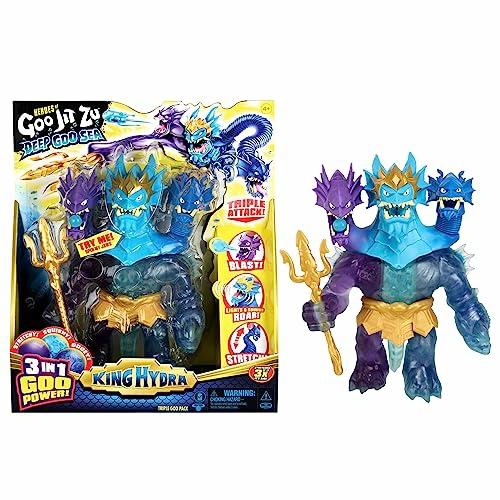 Heroes Of Goo Jit Zu Deep Goo Sea King Hydra Figure With Triple Attack 3 In 1 Go  |  Play Figures & Vehicles Play Figures & Vehicles Play Figures & Vehicles