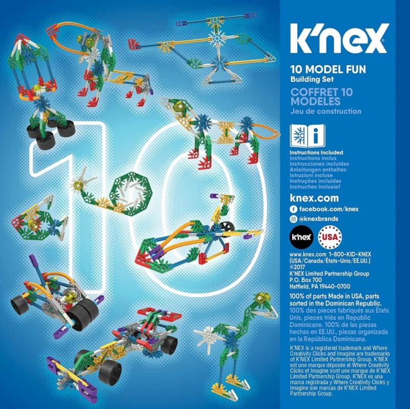 Knex Imagine 10 Model Building Fun Set For Ages 7+ Engineering Education Toy 126  |  Playsets & Building Playsets & Building Playsets & Building