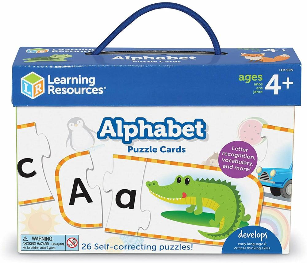 Ler6089 Alphabet Cards, Preschool Readiness, Self Correcting  |  Puzzles Puzzles Puzzles