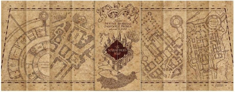 Marauders Map 1,000Pc Jigsaw Puzzle Oversized  |  Puzzles Puzzles Puzzles