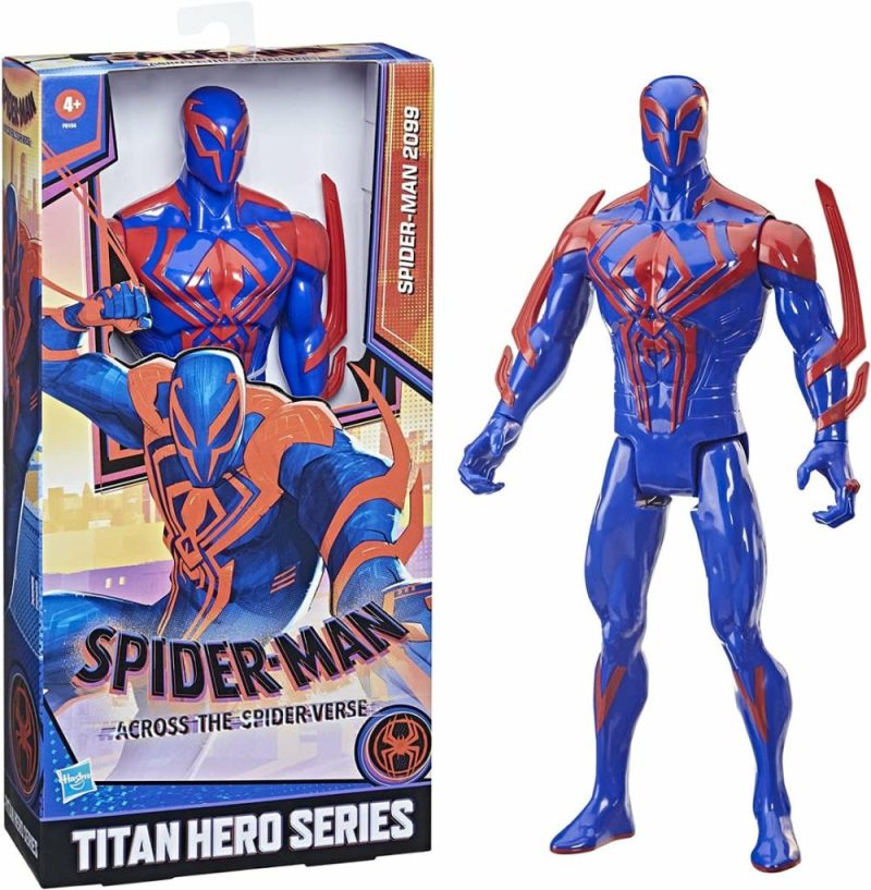 Marvel Spider-Man: Across The Spider-Verse Titan Hero Series Spider-Man 2099  |  Action Figures Action Figures Action Figures