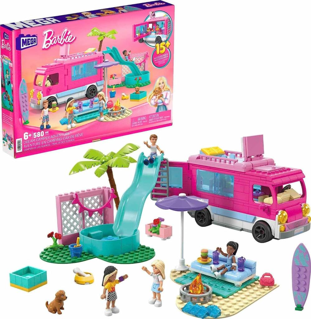 Mega Barbie , Dream Camper Adventure, Building Toy For Girls And Boys  |  Playsets & Building Playsets & Building Playsets & Building