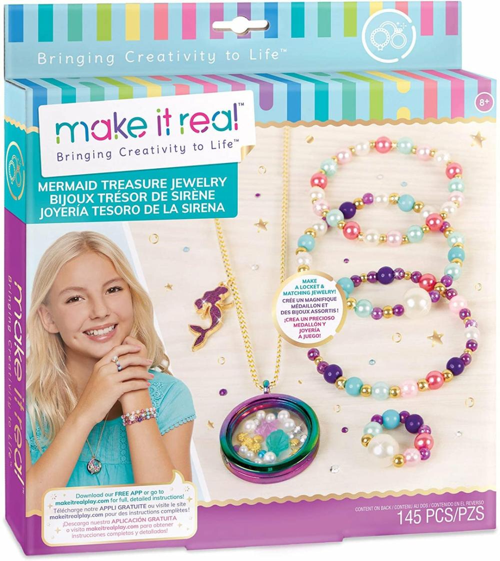 Mermaid Treasure Jewelry Diy Mermaid Themed Jewelry Making Kit  |  Arts & Crafts Arts & Crafts Arts & Crafts