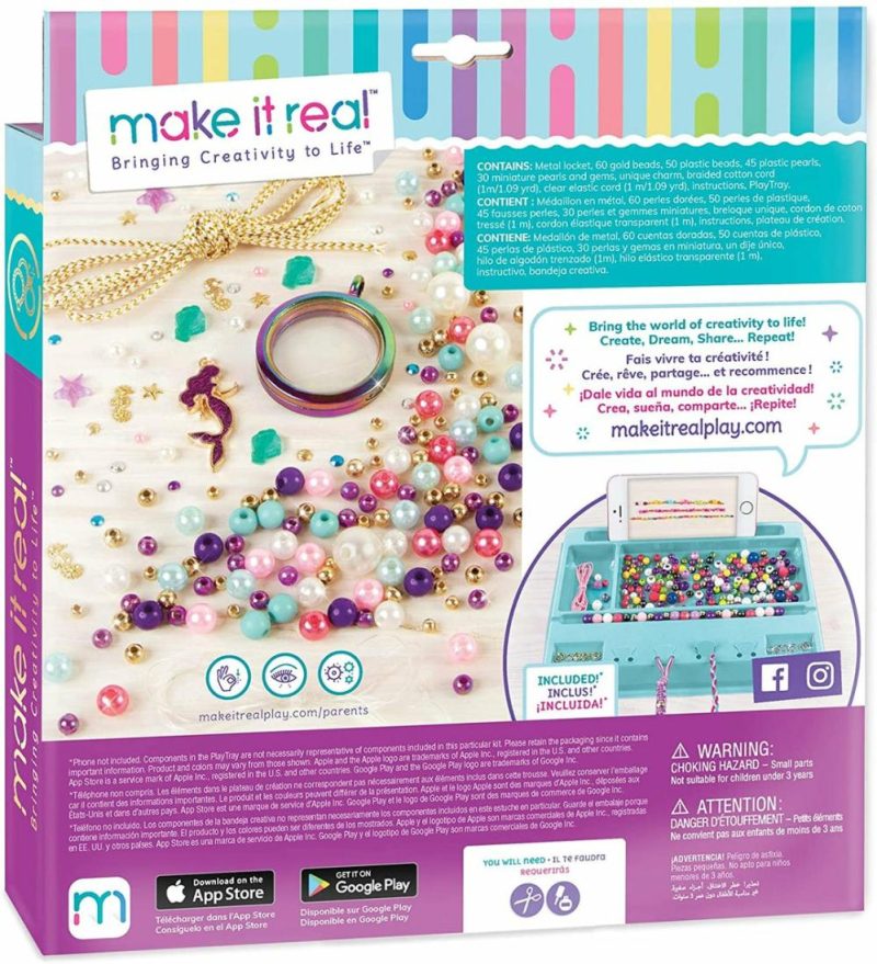 Mermaid Treasure Jewelry Diy Mermaid Themed Jewelry Making Kit  |  Arts & Crafts Arts & Crafts Arts & Crafts