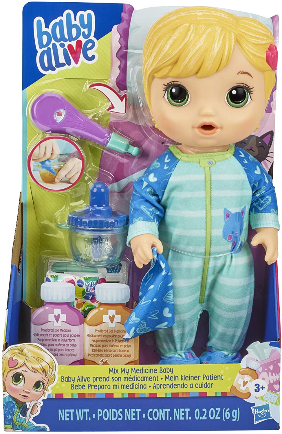 Mix My Medicine Baby Doll, Kitty Cat Pyjamas Drinks And Wets Doctor Accessories  |  Playsets & Building Playsets & Building Playsets & Building