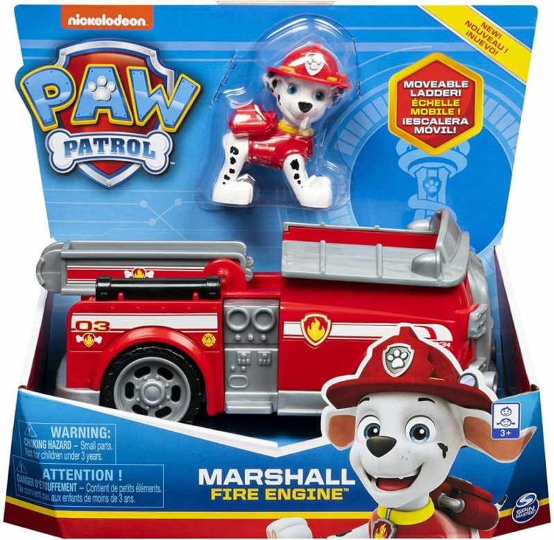 Paw Patrol, Marshall’s Fire Engine Vehicle With Collectible Figure, For Kids Age  |  Play Figures & Vehicles Play Figures & Vehicles Play Figures & Vehicles