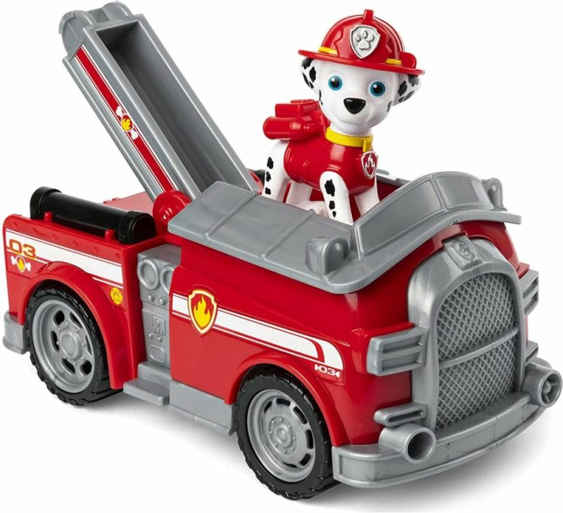 Paw Patrol, Marshall’s Fire Engine Vehicle With Collectible Figure, For Kids Age  |  Play Figures & Vehicles Play Figures & Vehicles Play Figures & Vehicles