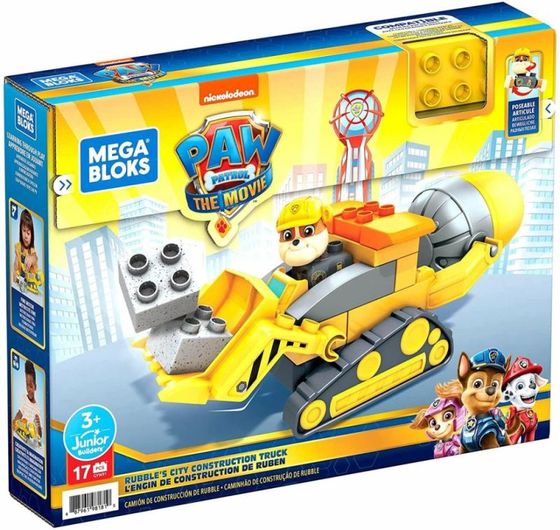 Paw Patrol The Movie: Rubble’s City Construction Truck Set  |  Playsets & Building Playsets & Building Playsets & Building