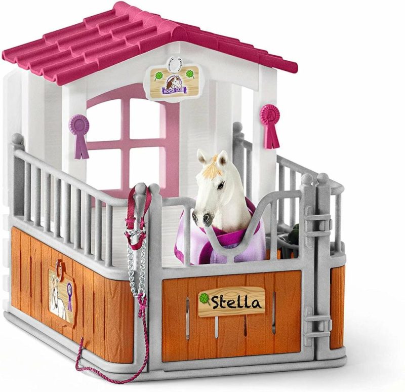 Schleich 42368 Horse Stall With Lusitano Mare Figure Set  |  Play Figures & Vehicles Play Figures & Vehicles Play Figures & Vehicles