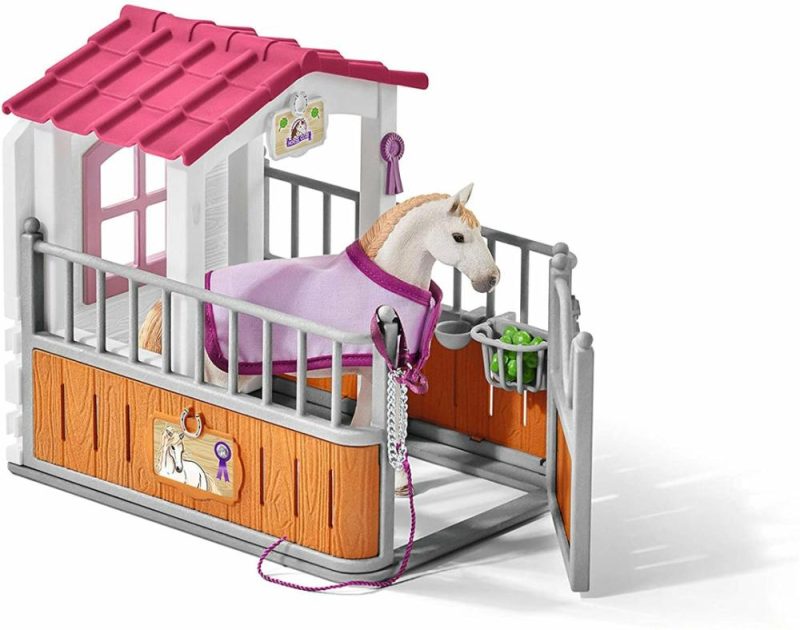 Schleich 42368 Horse Stall With Lusitano Mare Figure Set  |  Play Figures & Vehicles Play Figures & Vehicles Play Figures & Vehicles