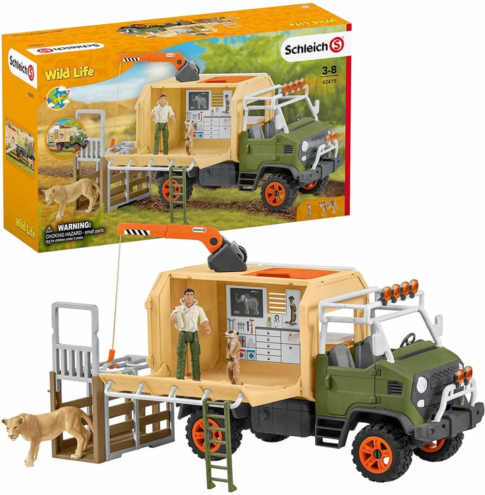 Schleich 42475 Animal Rescue Large Truck Wild Life  |  Play Figures & Vehicles Play Figures & Vehicles Play Figures & Vehicles