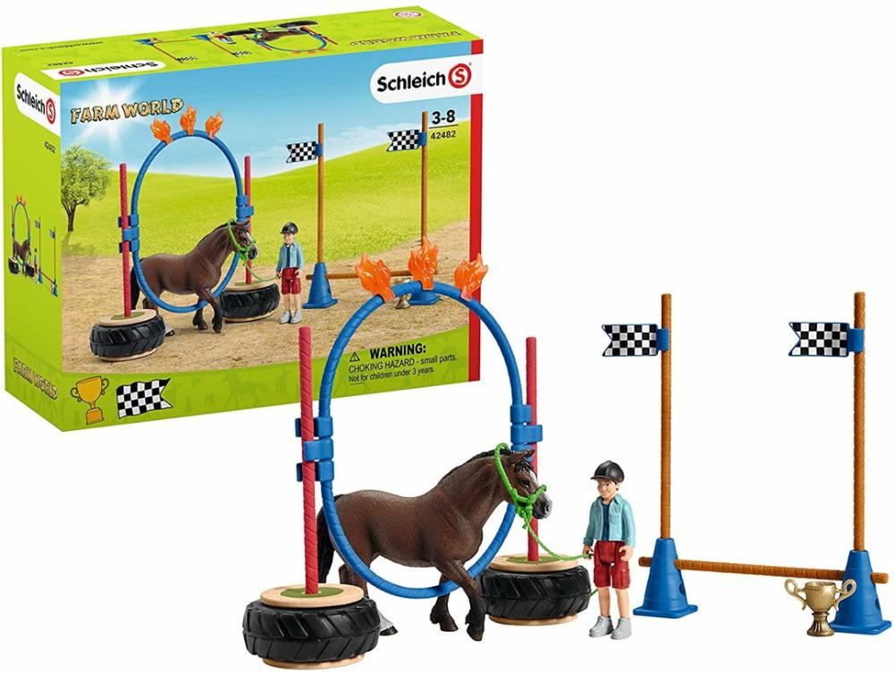 Schleich 42482 Farm World Pony Agility Race  |  Play Figures & Vehicles Play Figures & Vehicles Play Figures & Vehicles