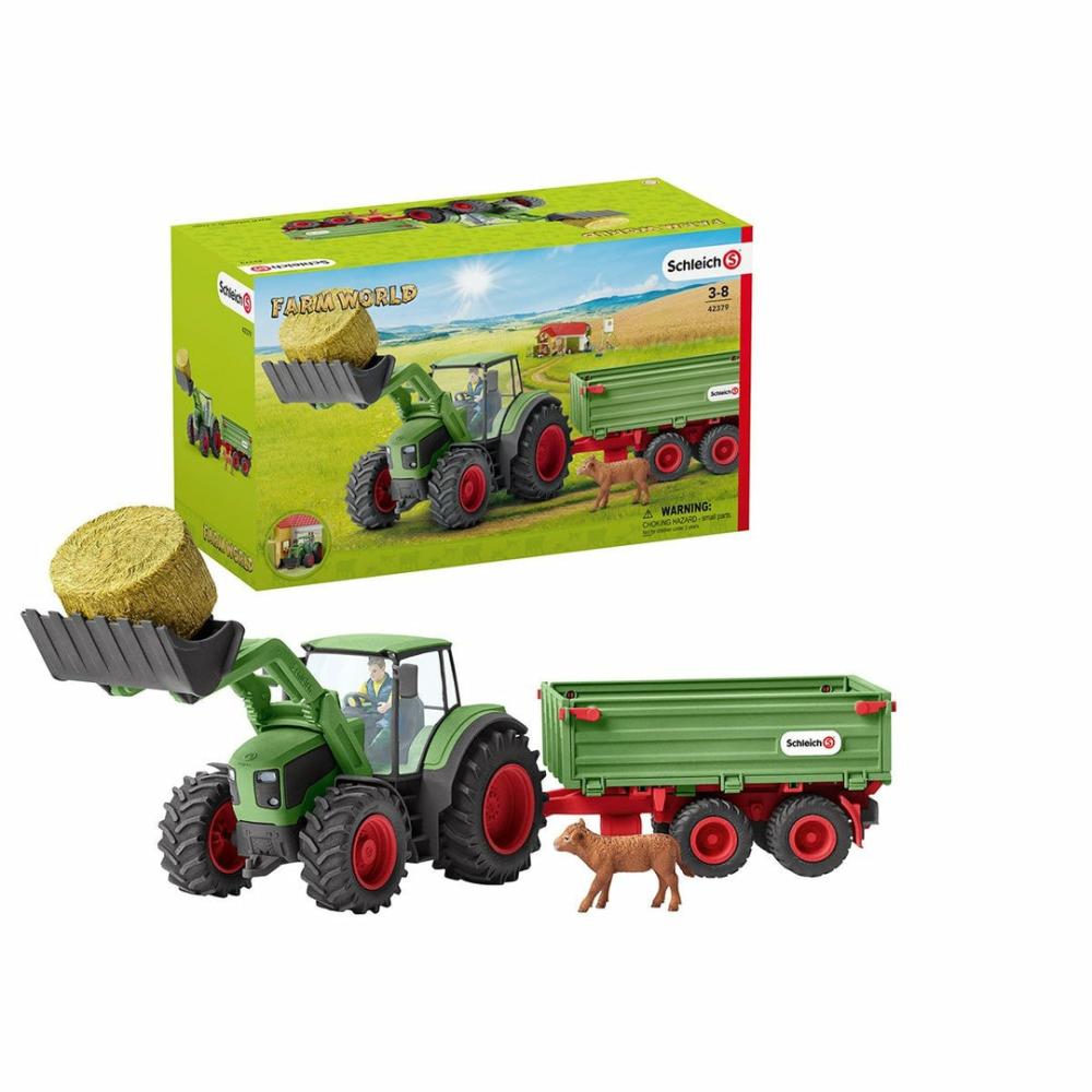 Schleich Tractor With Trailer  |  Playsets & Building Playsets & Building Playsets & Building