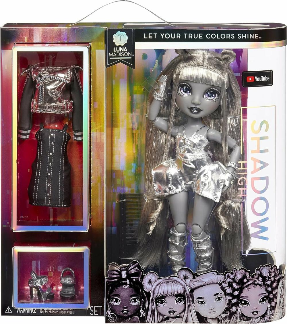 Shadow High Series – Luna Madison – Greyscale Fashion Doll With Beautiful Hair  |  Dolls & Accessories Dolls & Accessories Dolls & Accessories