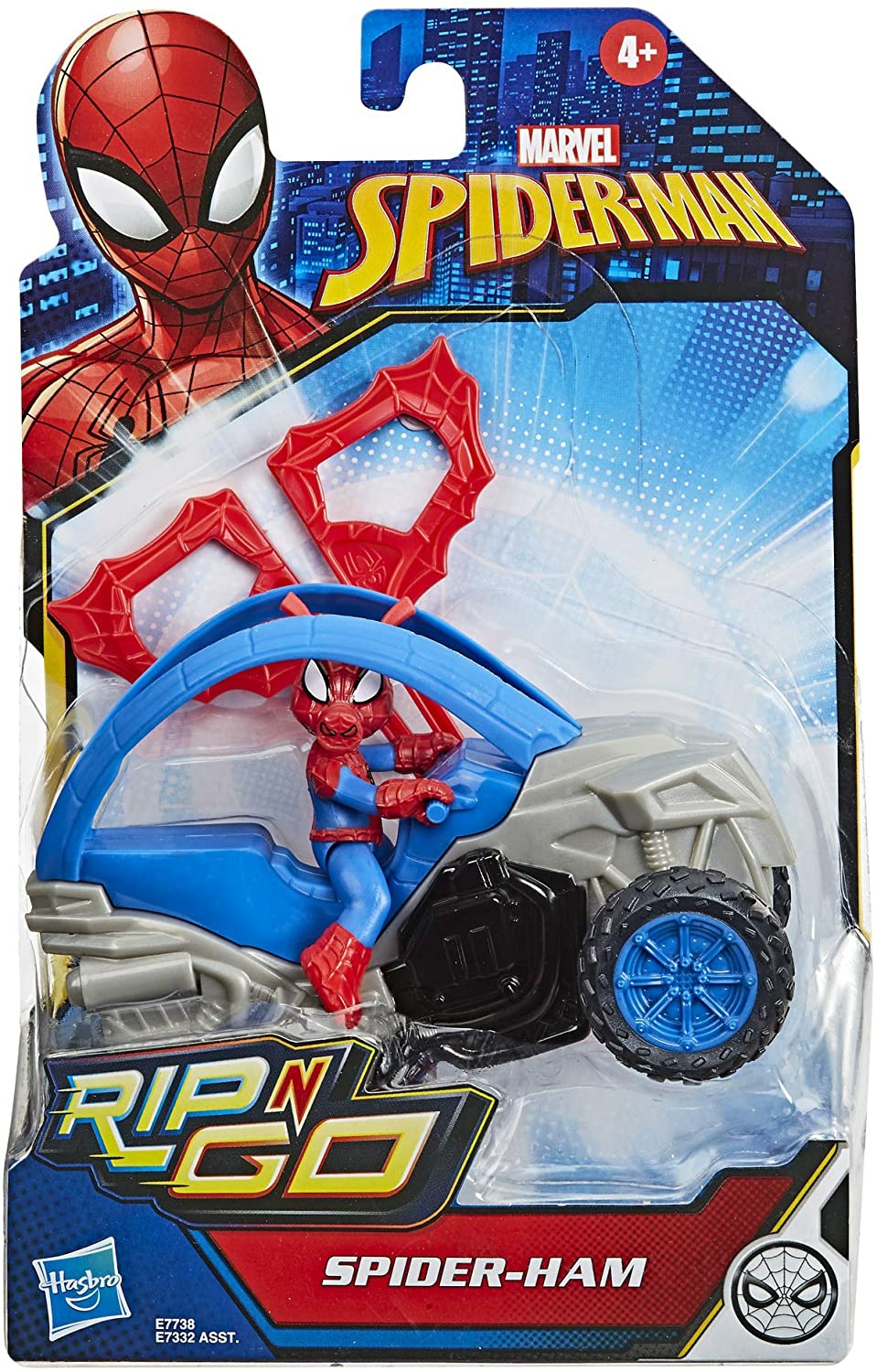 Spider-Man Rip N Go Spider-Ham Stunt Super Hero Action Figure And Vehicle  |  Play Figures & Vehicles Play Figures & Vehicles Play Figures & Vehicles