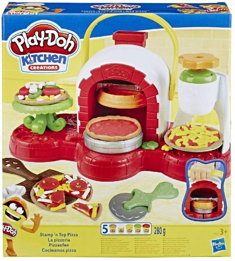 Stamp ‘N Top Pizza Oven Toy With 5 Non-Toxic  Multi Colours  |  Pretend Play Pretend Play Pretend Play