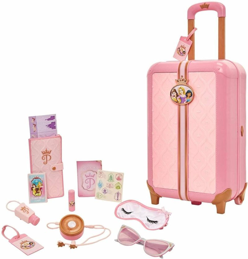 Travel Suitcase Play Set For Girls With Luggage Tag By Style Col  |  Playsets & Building Playsets & Building Playsets & Building