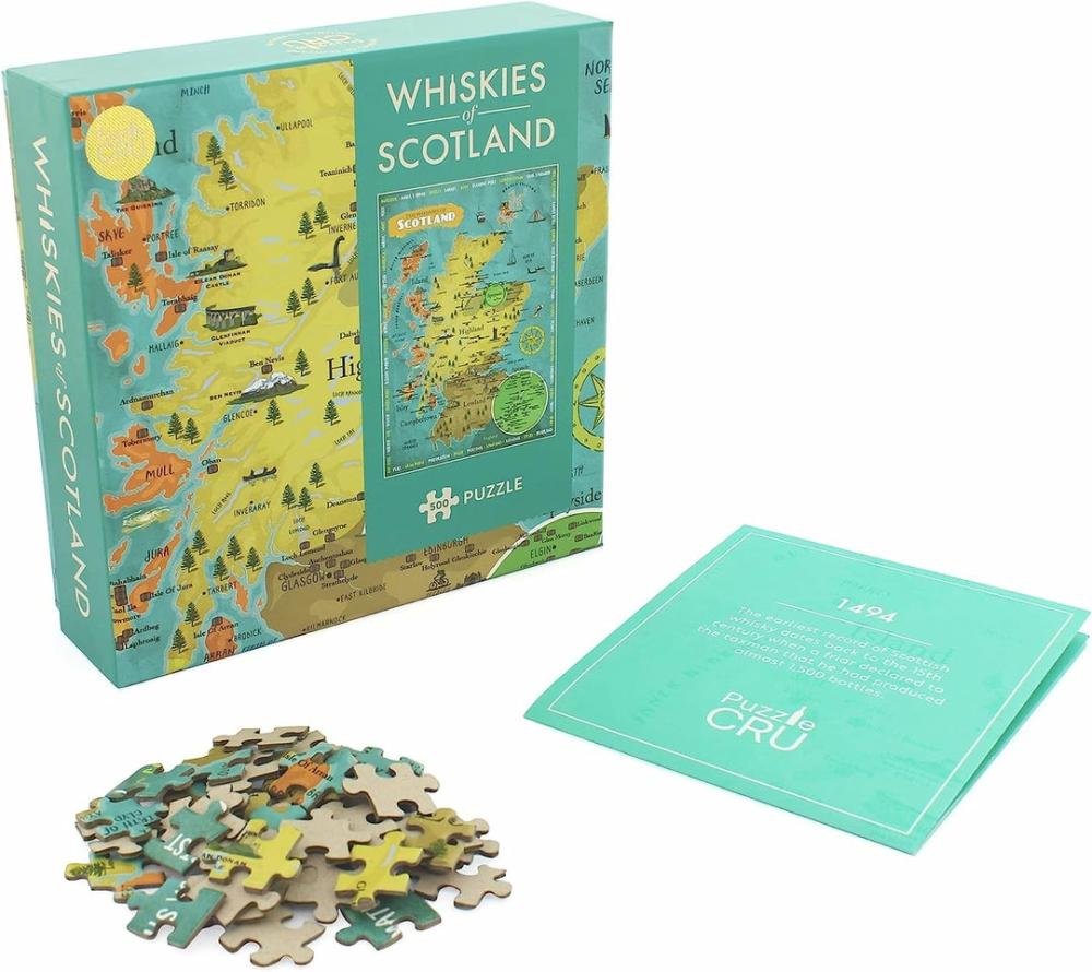 Whiskies Of Scotland 500 Piecejigsaw Puzzle  |  Puzzles Puzzles Puzzles