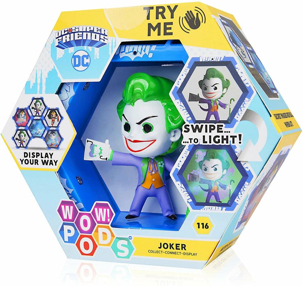 Wow! Pods The Joker – Official Dc Comics Superhero Light-Up Bobble-Head Figure | Collectable Toy  |  Play Figures & Vehicles Play Figures & Vehicles Play Figures & Vehicles